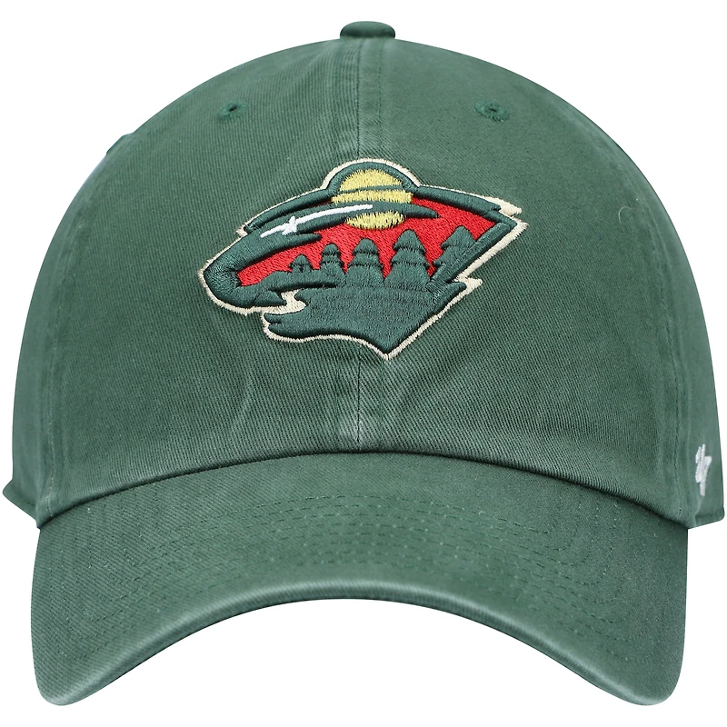 Casquette réglable '47 Green Minnesota Wild Team Clean Up pour homme