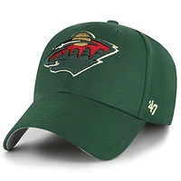 Men's '47 Green Minnesota Wild Wordmark Back Strap MVP Adjustable Hat