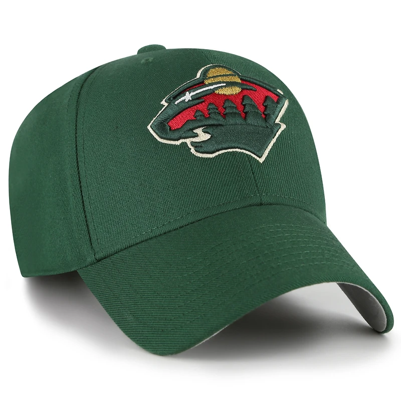 Men's '47 Green Minnesota Wild Wordmark Back Strap MVP Adjustable Hat