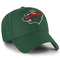 Men's '47 Green Minnesota Wild Wordmark Back Strap MVP Adjustable Hat