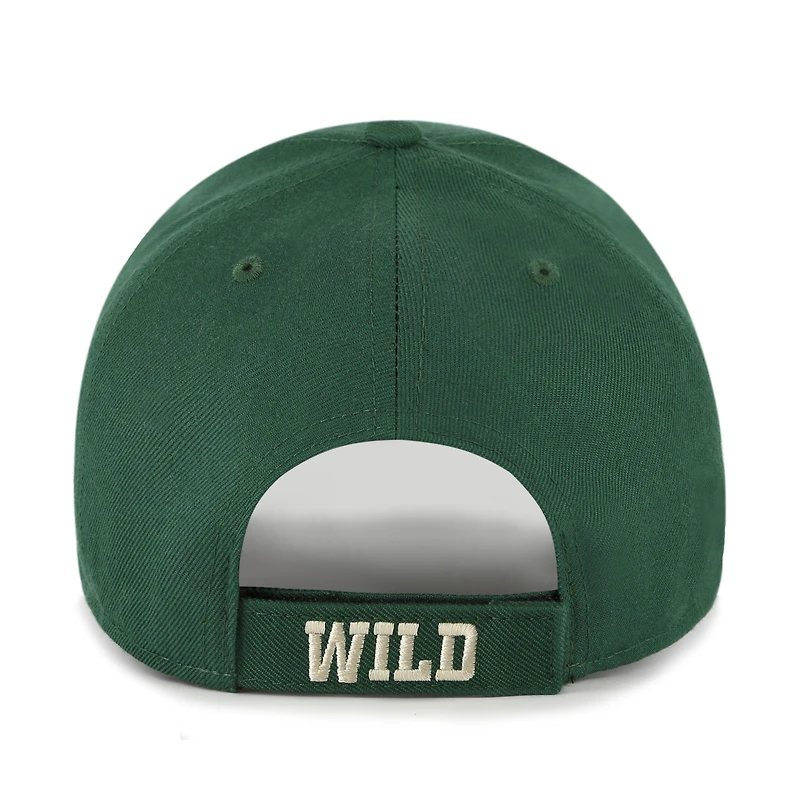 Men's '47 Green Minnesota Wild Wordmark Back Strap MVP Adjustable Hat