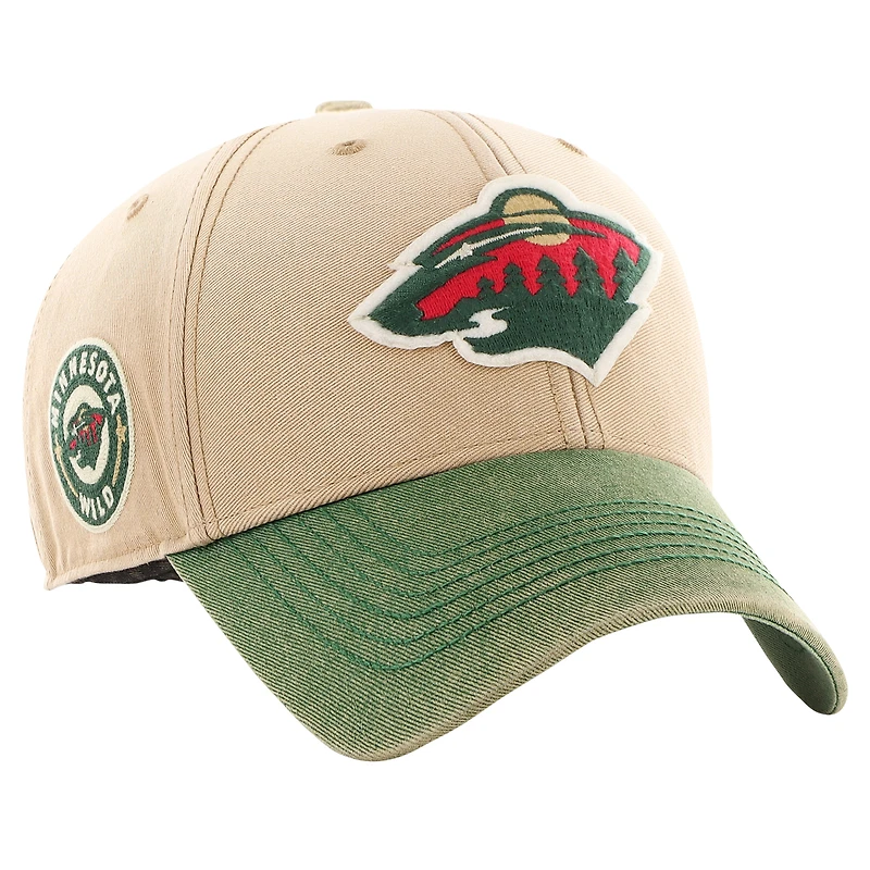 Casquette réglable '47 kaki/vert Minnesota Wild Dusted Sedgwick MVP pour hommes
