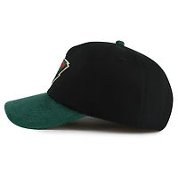 Men's American Needle  Black/Green Minnesota Wild Burnett Adjustable Hat