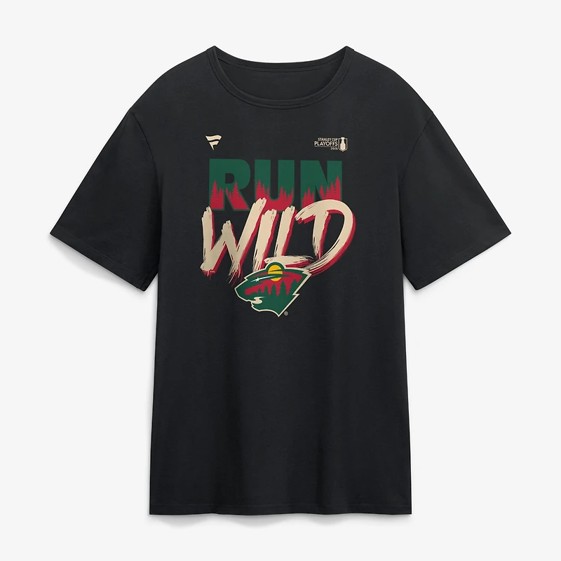 Men's Black Minnesota Wild 2026 Stanley Cup Playoffs Slogan T-Shirt