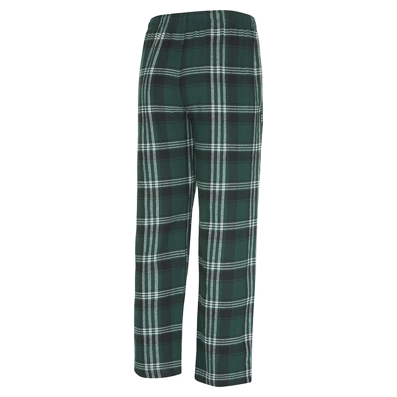 Men's Concepts Sport Green/Black Minnesota Wild Region Flannel Sleep Pants
