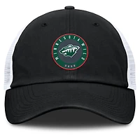 Men's Fanatics  Black/Gray Minnesota Wild Averie Trucker Adjustable Hat