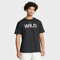 Men's Fanatics Black Minnesota Wild Authentic Pro Primary T-Shirt