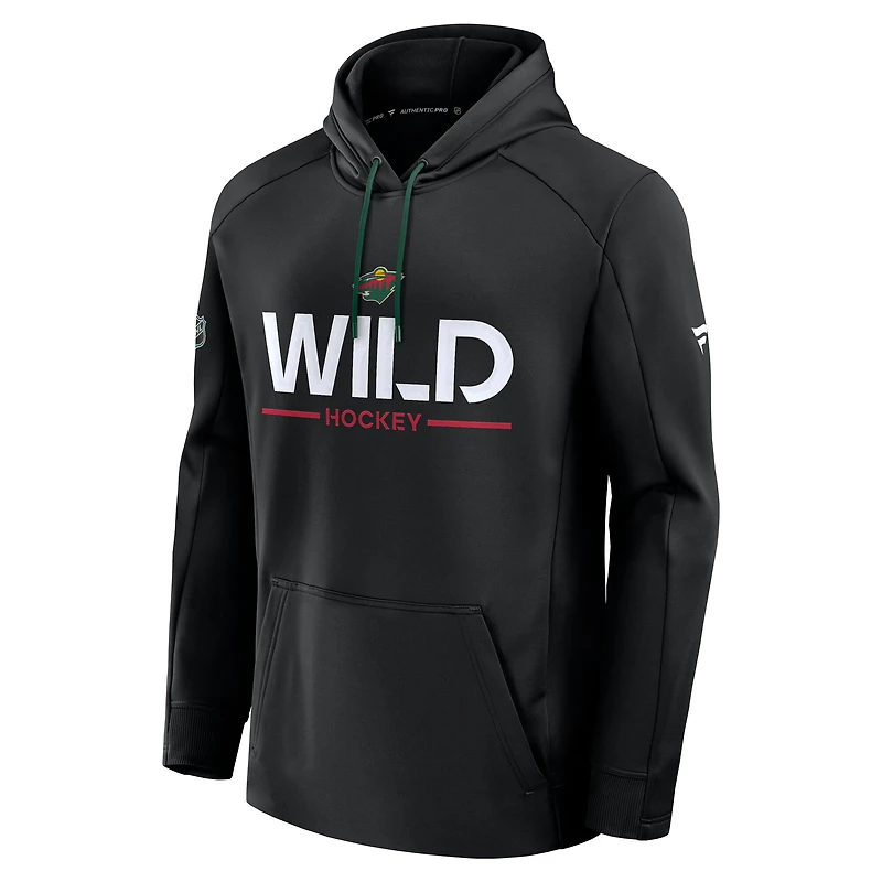 Men's Fanatics Minnesota Wild Authentic Pro Rink Hoodie