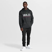 Sweat à capuche authentique Pro Rink noir Minnesota Wild Fanatics pour homme