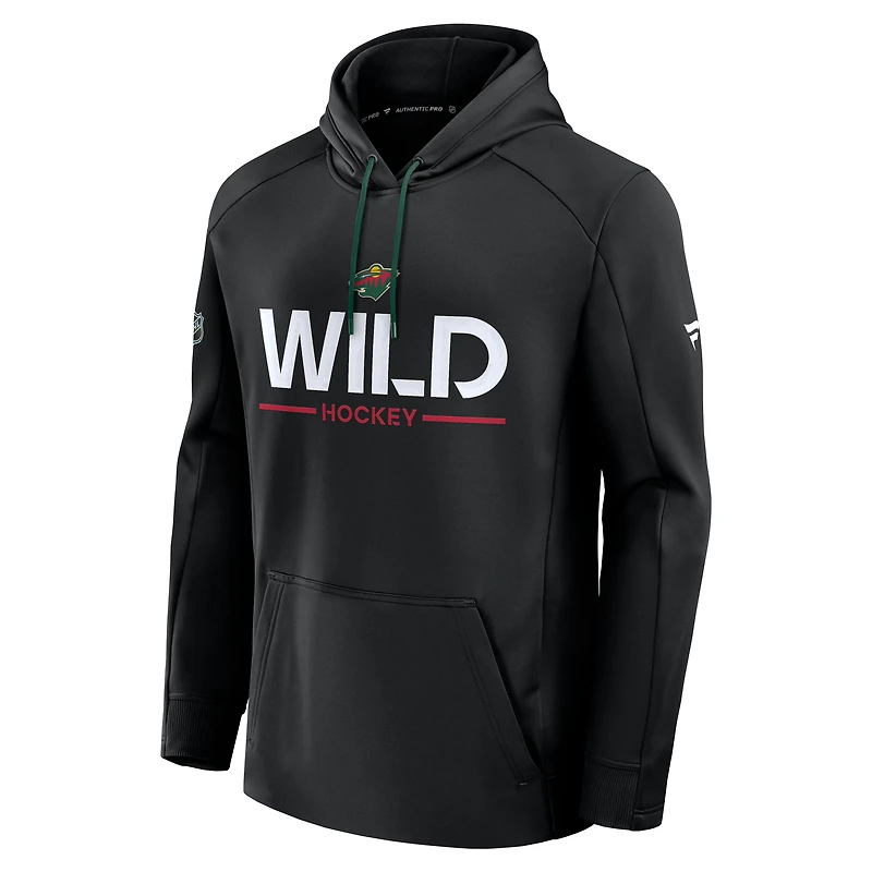 Men's Fanatics Minnesota Wild Authentic Pro Rink Hoodie