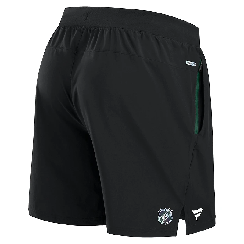 Men's Fanatics Black Minnesota Wild Authentic Pro Rink Performance Shorts