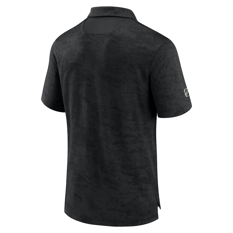 Men's Fanatics Black Minnesota Wild Authentic Pro Rink Polo