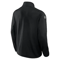 Men's Fanatics  Black Minnesota Wild Authentic Pro Rink Quarter-Zip Jacket