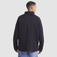 Pull-over raglan à quart de zip noir authentique Minnesota Wild pour homme