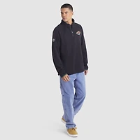 Men's Fanatics Black Minnesota Wild Authentic Pro Rink Raglan Quarter-Zip Pullover