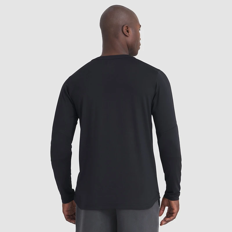 T-shirt à manches longues Fanatics noir authentique Minnesota Wild Pro Rink Tech pour homme