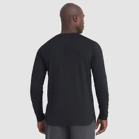 Men's Fanatics Black Minnesota Wild Authentic Pro Rink Tech Long Sleeve T-Shirt