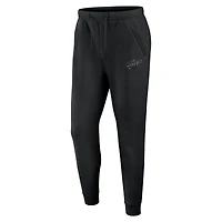 Men's Fanatics  Black Minnesota Wild Authentic Pro Road Fleece Sweatpants