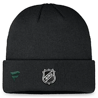 Bonnet en tricot à revers Minnesota Wild Authentic Pro Training Camp Fanatics pour hommes noir