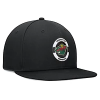 Casquette Snapback Minnesota Wild Authentic Pro Training Camp Fanatics pour hommes
