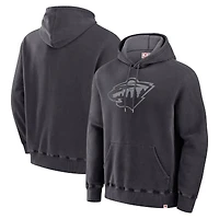 Sweat à capuche noir pour hommes Fanatics Minnesota Wild fabriqué au Canada