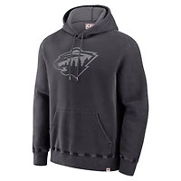 Sweat à capuche noir pour hommes Fanatics Minnesota Wild fabriqué au Canada