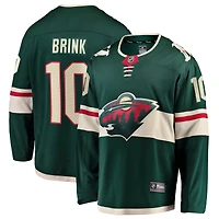 Maillot domicile vert Bobby Brink Minnesota Wild pour homme (Fanatics)