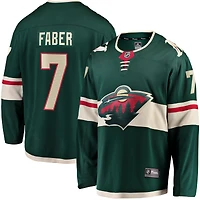 Maillot de joueur Breakaway Fanatics Brock Faber vert Minnesota Wild Home pour hommes