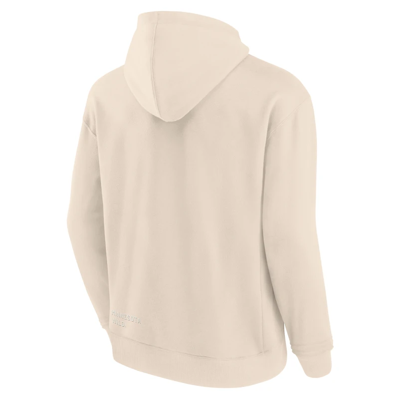 Men's Fanatics Cream Minnesota Wild Future Ground Info Pullover Hoodie