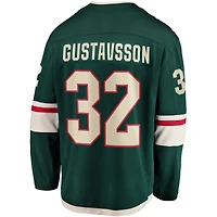 Maillot de joueur domicile vert Filip Gustavsson Minnesota Wild pour homme, style Breakaway, la marque Fanatics.