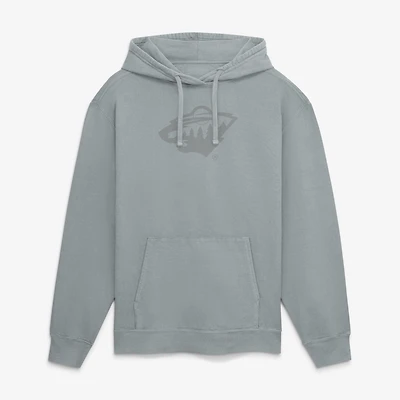 Men's Fanatics Gray Minnesota Wild Washed Fleece Hoodie