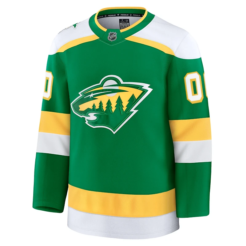 Maillot personnalisé de qualité supérieure alternatif vert Minnesota Wild Fanatics pour hommes