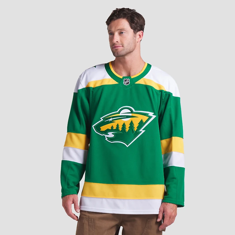 Men's Fanatics Green Minnesota Wild Alternate Premium Jersey