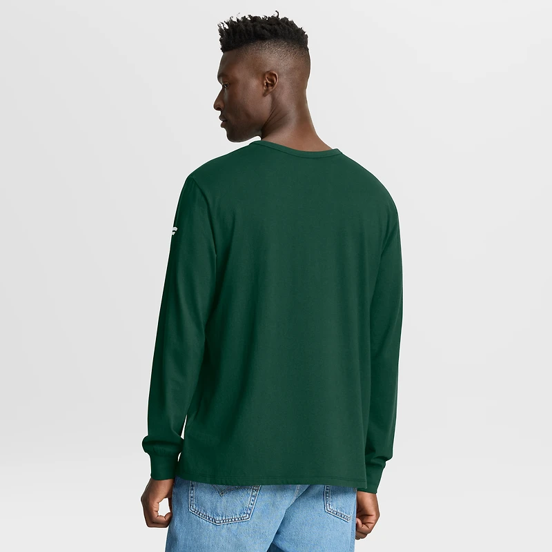 T-shirt à manches longues authentique Pro Property Of Practice pour homme, vert, Fanatics, Minnesota Wild
