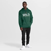 Men's Fanatics Green Minnesota Wild Authentic Pro Rink Hoodie