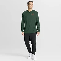Sweat à capuche raglan authentique Pro Rink Minnesota Wild vert Fanatics pour homme