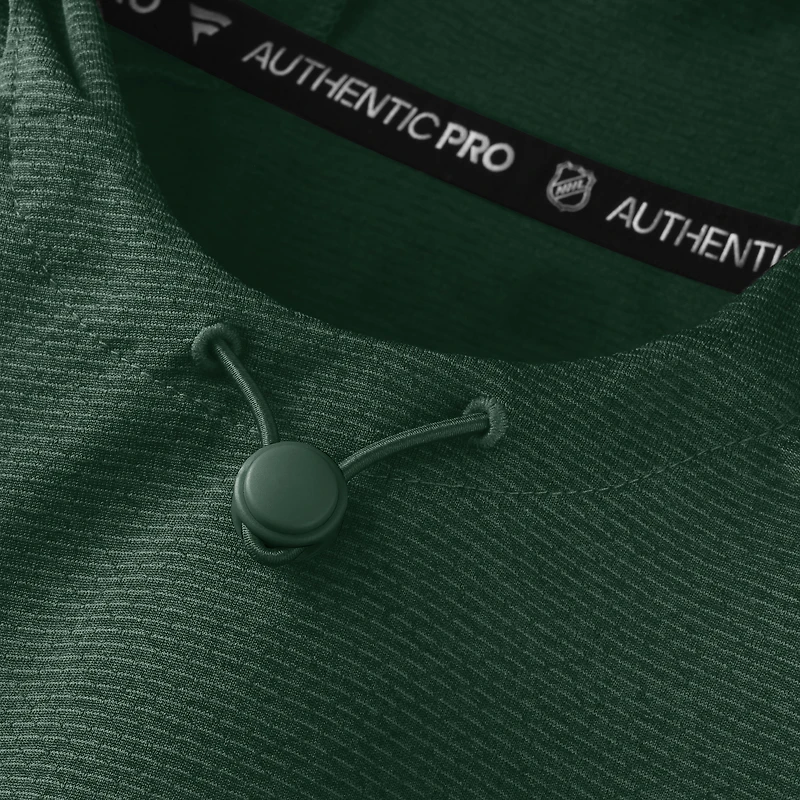 Men's Fanatics Green Minnesota Wild Authentic Pro Rink Raglan Hoodie