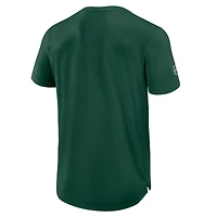 T-shirt technique authentique Pro Rink Minnesota Wild pour homme, vert Fanatics