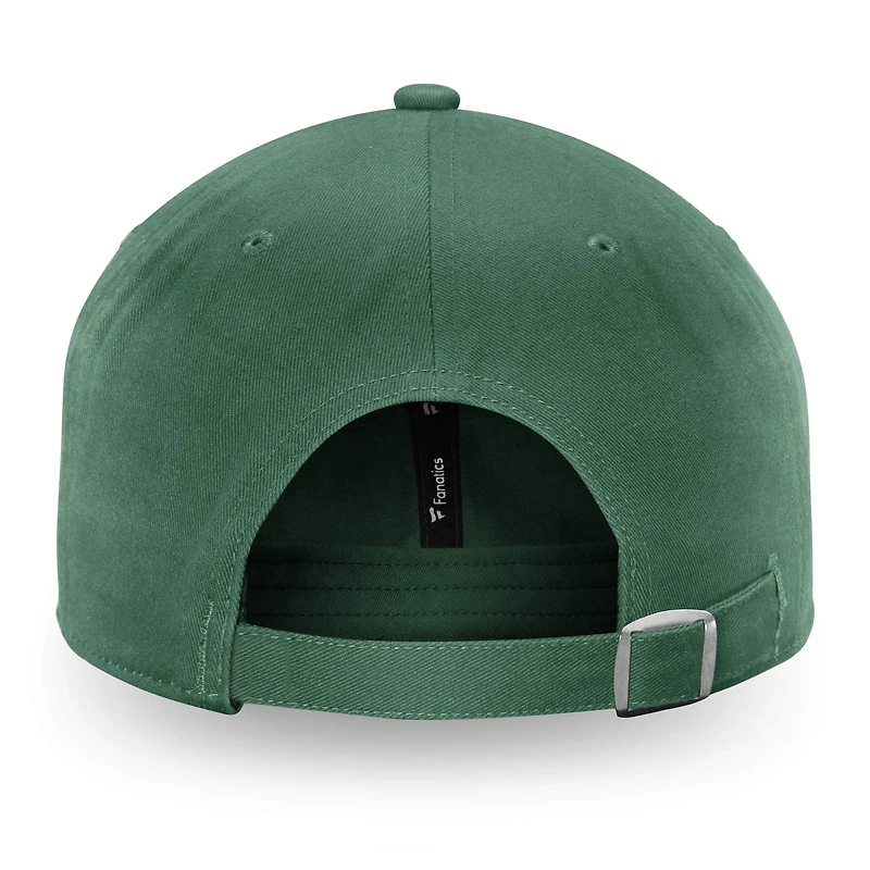 Casquette ajustable avec logo principal Minnesota Wild Core vert de marque Fanatics pour hommes