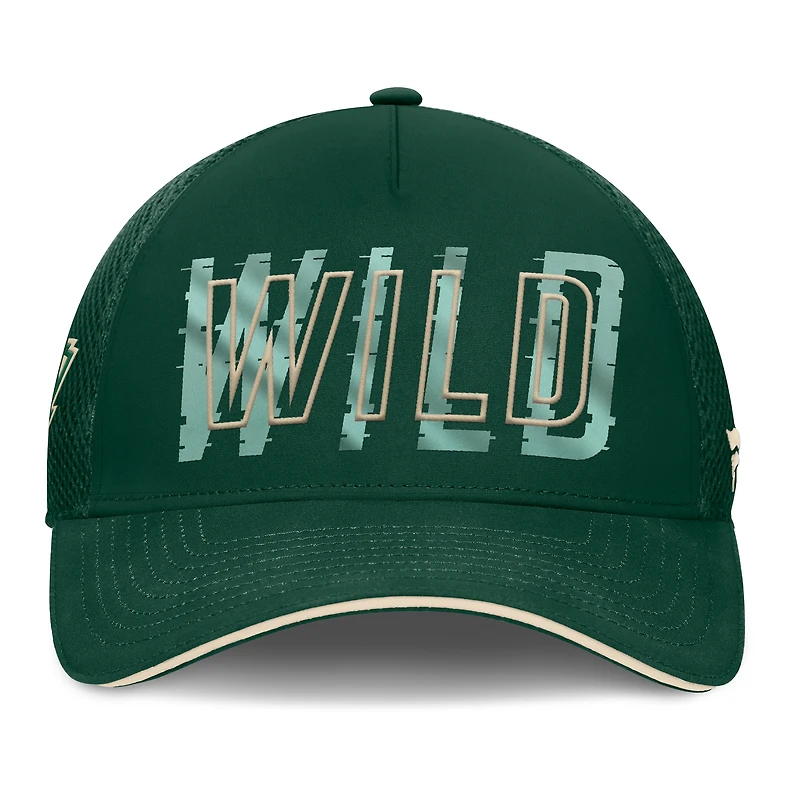 Men's Fanatics Green Minnesota Wild Fundamental Flex Hat