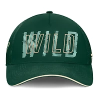 Men's Fanatics Green Minnesota Wild Fundamental Flex Hat
