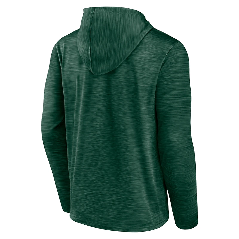 Sweat à capuche Fanatics vert Minnesota Wild Never Quit pour hommes