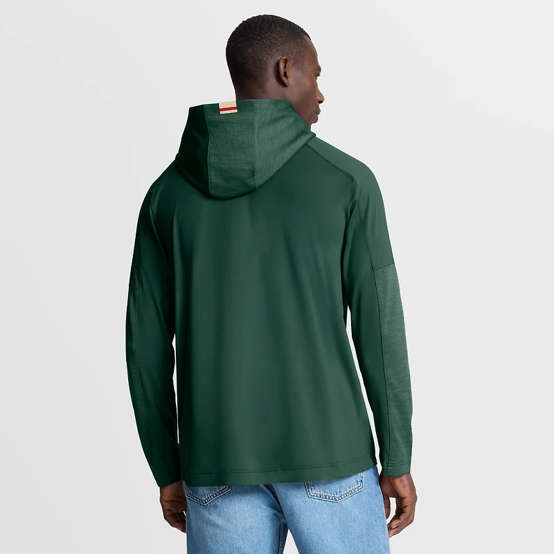 T-shirt à capuche manches longues pour homme Fanatics Green Minnesota Wild Penalty Shot