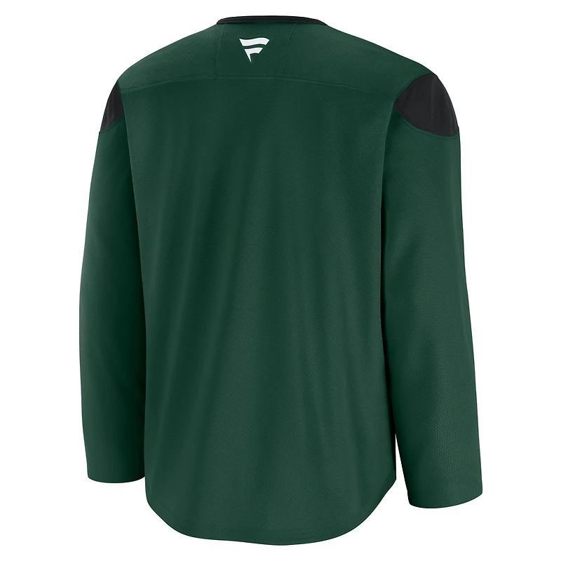 Maillot d'entraînement vert Minnesota Wild pour homme (Fanatics)