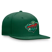 Men's Fanatics Green Minnesota Wild Primary Logo Snapback Hat