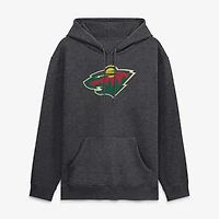 Men's Fanatics Heather Charcoal Minnesota Wild Essential Hoodie