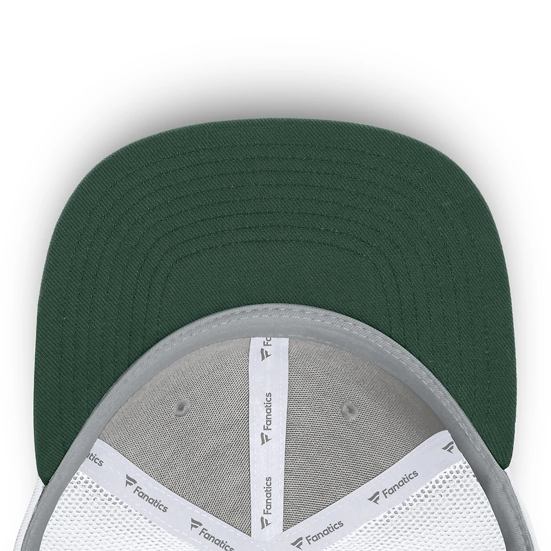 Men's Fanatics Heather Gray/White Minnesota Wild Structured Trucker Adjustable Hat