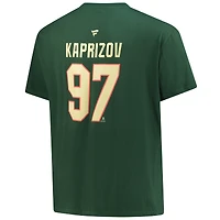 Men's Fanatics Kirill Kaprizov Dark Green Minnesota Wild Big &Tall Name & Number T-Shirt