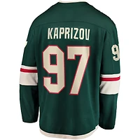 Men's Fanatics Kirill Kaprizov Green Minnesota Wild Home Breakaway Replica Jersey