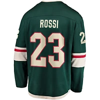 Maillot de joueur domicile vert Marco Rossi Minnesota Wild pour homme (Fanatics)